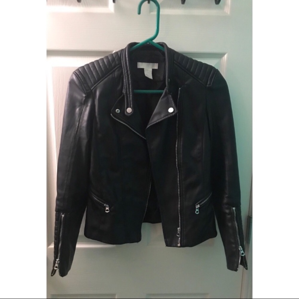 H&M faux leather jacket